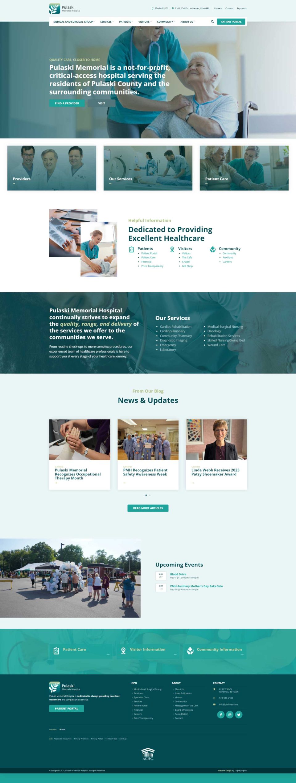 Pulaski Memorial Hospital: services, news, and upcoming events.