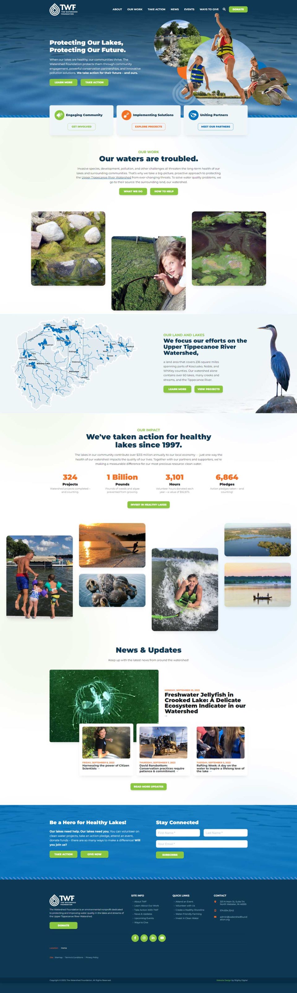 Discover The Watershed Foundations tips for healthy lake conservation.