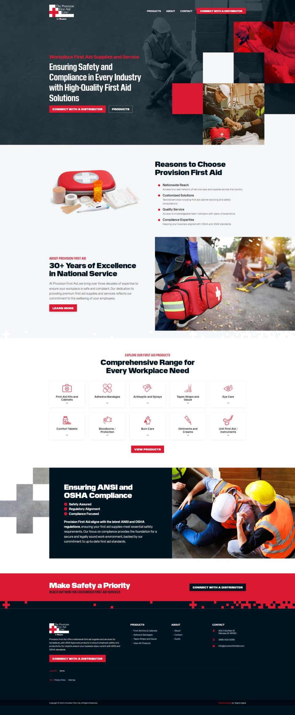 Provision First Aid: Your trusted source for safety and first aid products.